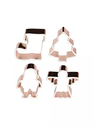 LURCH | Cortadores de galletas 4 piezas SKY MINI Cobre/Silicona | kupfer